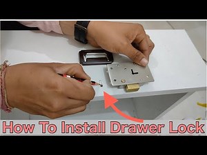 How To Install Drawer Lock Step By Step || Long Key Locks