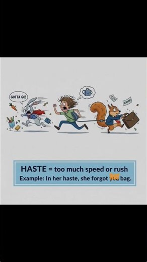 #haste #meaning #usage #example #learn