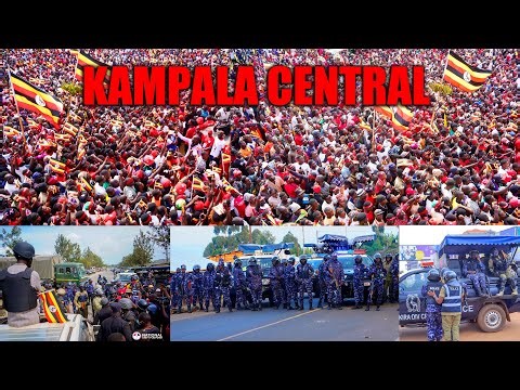 LIVE: H.E. Bobiwine heads to Kampala Central amdist Heavy deployment - Massive Crowds Defy Fear.