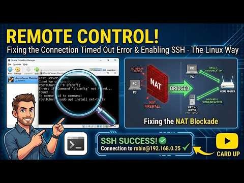 SSH Connection Timed Out? Fix VirtualBox NAT & Enable SSH on Ubuntu! | #linux #devops