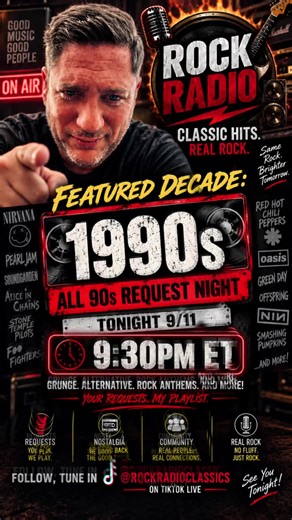 90s Rock Request Night Live! Your Favorite Grunge & Alt Hits