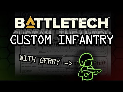 Introduction to Custom Infantry and Scenario Crafting for Battletech