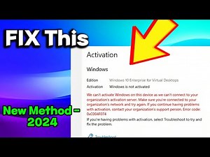 [FIX] - We Can't Activate windows on this device we can't connect to organization Error 0xc004f074