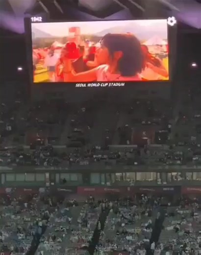 7.5K views · 586 reactions | Taehyung's Coca-Cola Zero ad was showcased on the large LED screen at Seoul World Cup Stadium during the Korea vs. Brazil match ! #VxCocaCola #TaehyungxCokeZero © VonTidal _InfiniTaeKoo✨ | Taekook Updates | Facebook