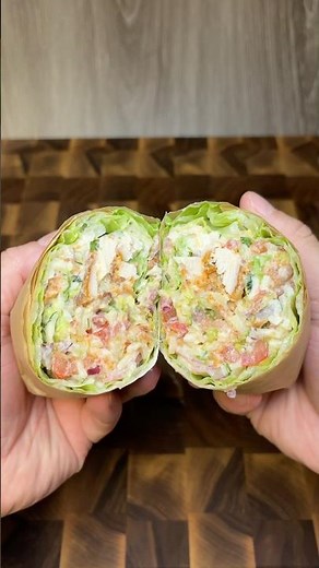 Chopped chicken bacon ranch wrap!