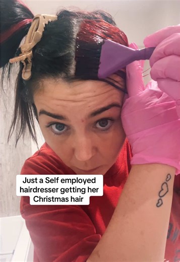 Christmas Hair Transformation with Ruby Rouge Color