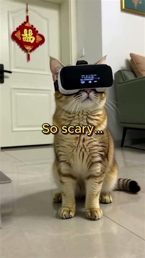 cp6 Cat’s Funniest VR Fail! #CatChallenge #FunnyPets #VRFail #ViralCats #PetComedy