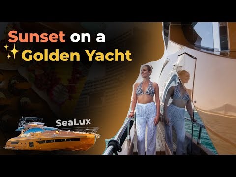 Golden Yacht in Dubai - Azimut 77s | Golden Hour | Dubai Yacht Rental