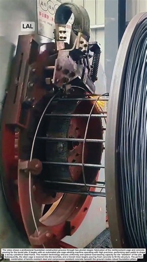 ​Bored pile construction: Reinforcement cage fabrication and concrete pouring