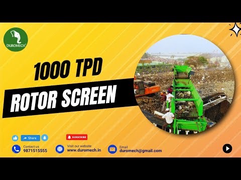 Disc Screening | Rotor Screen | Screening Machine #wastemanagement #sustainablesolutions