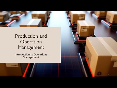 Production And Operations Management | Chapter1