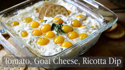 44K views · 531 reactions | Baked goat cheese dip with ricotta and...