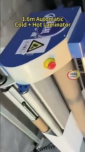 Signs banner photo laminating with the automatic hot laminator