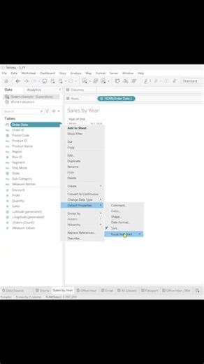 🗓️ Create Fiscal Year Field in Tableau Desktop #tableau #data #dataanalytics #datanalysis