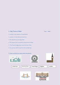 London English as a Second Language (ESL) activity