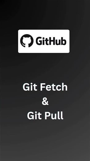 Git Fetch vs Git Pull #ainacademy #git #github #gitfetch #gitpull