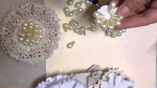 Видео Shabby Chic Pearl Flower Tutorial | OK.RU