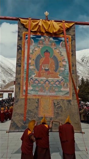 Why Thousands Gather for the Giant Thangka Unveiling
