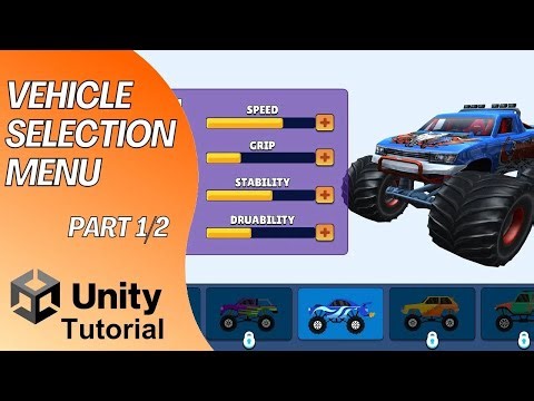 Unity Vehicle Selection Menu Tutorial: Complete UI Design & Coding Guide (Part 1 of 2)