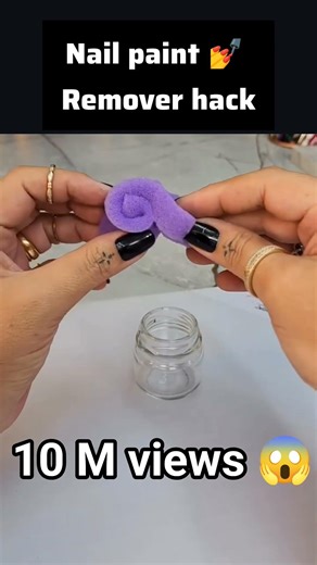 Nail paint remover hack tutorial #viral #trending #video #tutorial