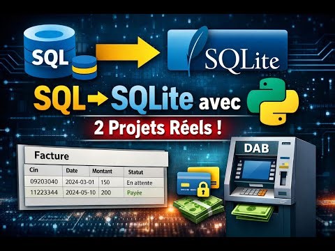 🔥 De SQL à SQLite avec Python | 2 Projets concrets : Facture & DAB | Étudiants Prépa 🇹🇳