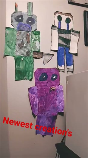 newest creation's i made crying kid and spring trap and purple guy (fnaf)