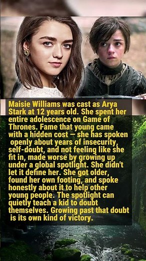 Maisie Williams Grew Up as Arya Stark — She Battled the Self-Doubt Fame Planted in Her