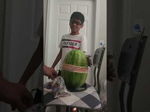 💥 Watermelon Explosion Experiment! | How Many Rubber Bands Until It Blows?! 🍉😱