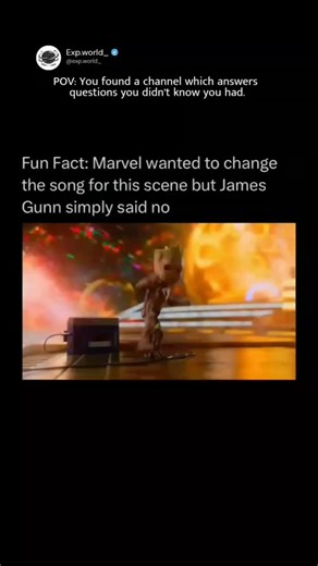 @exp.world_ | Exp.world_ When James Gunn first pitched the opening of Guardians of the Galaxy Vol. 2 with Baby Groot dancing to “Mr. Blue Sky” by... | Instagram