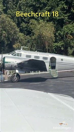 Beechcraft Model 18 at Laconia NH Airport #shorts #aviation