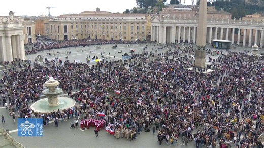 Depuis la place Saint-Pierre, suivez en direct commenté en français la prière de l'Angélus du Pape Léon XIV | Vatican News