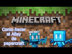 ✅Como hacer al Allay de minecraft de papel fácil y rápido¡¡ / #papercraft ⭐
