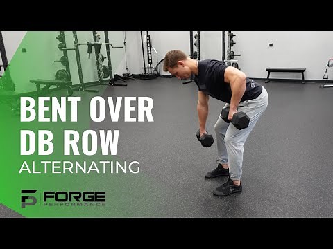 Alternating Bent Over Dumbell Row