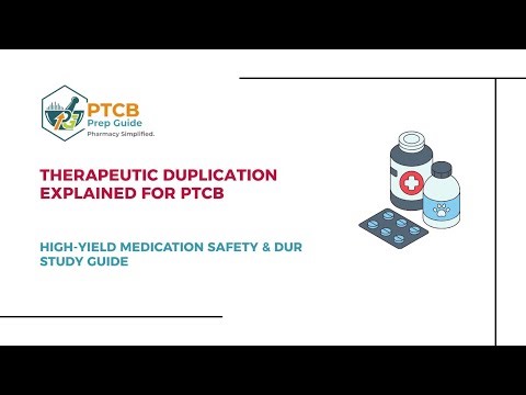 Therapeutic Duplication Explained for PTCB | High Yield Medication Safety & DUR Study Guide