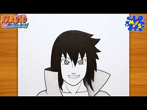 Naruto Drawing | How to Draw Sasuke Uchiha Easy Step-by-Step