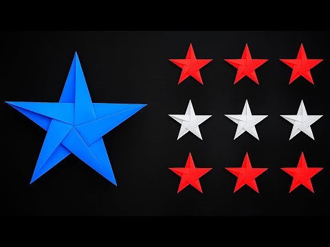 Origami 5 Pointed Star - Simplified Version