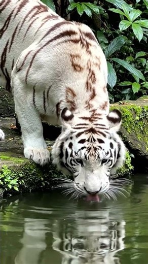 Unique white tiger #wildlife #youtubeshorts #animals #lifeisbutadream #nature #trending