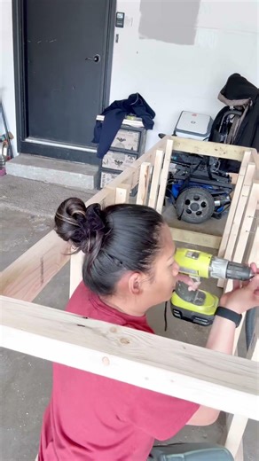DIY tote rack/ garage storage