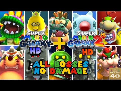 Super Mario Galaxy 1 + 2 HD (Switch 2): All Bosses (No Damage) (Christmas 2025 Special!)
