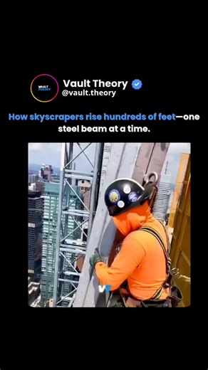Vault Theory on Instagram: "It’s a dance of precision, physics, and patience — where every beam tells a story of ambition meeting execution. Here’s how the impossible becomes reality, step by step: 🏗️ The Foundation — Before the Rise · Deep pilings are drilled into bedrock · A reinforced concrete mat is poured — the “base plate” of the entire structure · Anchor bolts are set with laser-guided accuracy 🧱 The Steel Skeleton — The True Backbone · Pre-fabricated steel beams and columns arrive on-s