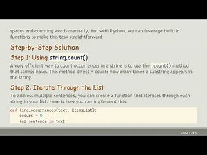 How to Count Occurrences of a Word in a List of Strings Using Python