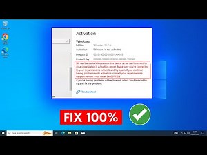 [FIX] we can't activate windows on this device as we can't connect to your organization activation