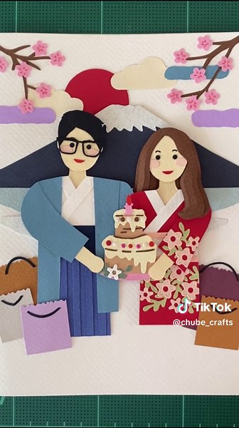 Paper craft - Japan in card 🇯🇵 #chubecrafts #papercraft #handmade #card @chube_crafts @chube_crafts