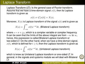 Laplace Transform Lecture 1