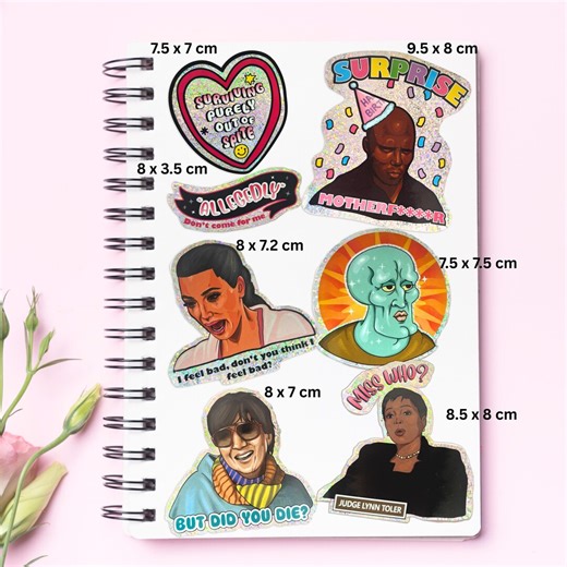 Holographic Meme Stickers Set