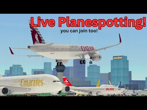 Strict/realistic 🔴PTFS PLANESPOTTING LIVE🔴[VIEWERS CAN JOIN] Pilot Training Flight Simulator Roblox