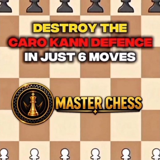DESTROY CARO KANN in just 6 moves #viral #shorts #chess