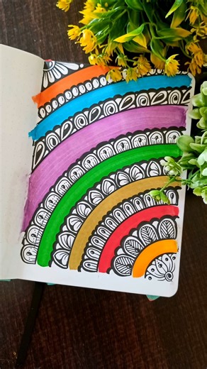 Day 73 - Easy Mandala Art Tutorial #mandala #mandalaart #easy #drawing #art #zentangle #zen