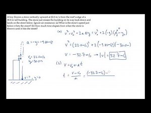 1D Motion: Free Fall. Level 1, Example 1