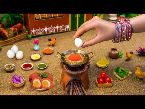 1000+ Miniature Indian Food Recipe | Best Of Miniature Cooking Tutorial | Tiny Foodkey Egg recipe